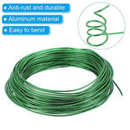 PATIKIL 2.5mm Bonsai Training Wire, 1 Roll Floral Wire Stems Anodized Aluminum Tree Wire 95 Feet Total for Gardening Branch Fixing, Green