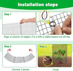 10 Pcs 11.8"x 11.8"/11.8"x 19.6" Available Chicken Wire Cloches for Plants, Plant Protector from Animal, Garden Covers Netting Iron Wire Mesh to Protect Plants Vegetables from Rabbit Squirrel Chicken