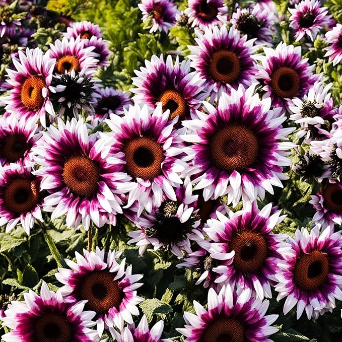 100 Seeds for a Unique Garden - Rare Strawberry Pink Sunflowers (Heirloom Hybrid, Non-GMO) for Butterfly Attraction