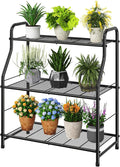 Simple Trending Plant Stand Indoor Outdoor, Plant Shelf for Multiple Pots Metal, 3 Tiers Large Plant Holder for Living Room Garden Balcony