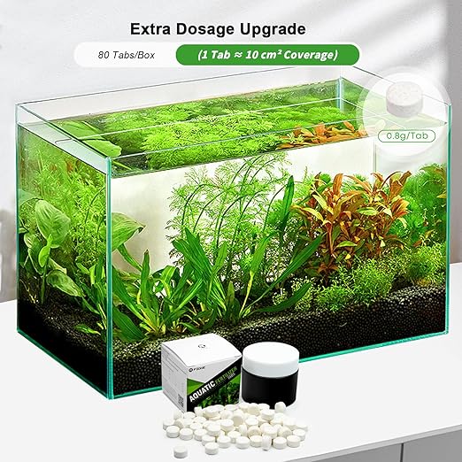 FZONE Root Tabs, Aquarium Plant Fertilizer, Safe for Fish & Shrimp, 60g/Box