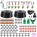 LasTool 98FT Drip Irrigation Kit,Automatic Garden Watering System with 1/4" Tubing,Adjustable Mist Sprayer Nozzles & Drip Emitters for Raised Bed,Patio,Lawn, Greenhouse-Easy DIY Installation
