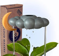Stormy Dripping Rain Cloud with Moon Charm
