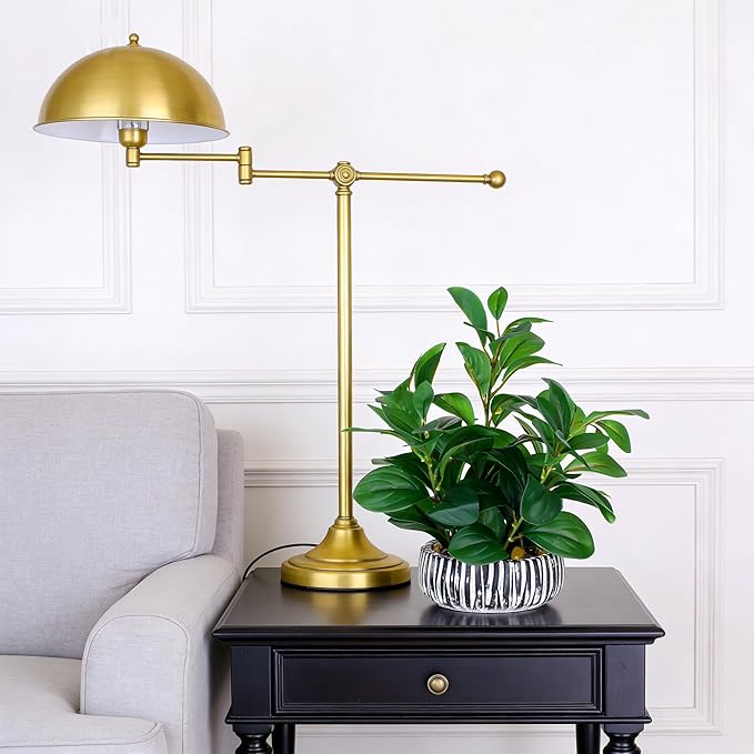NASAMA Realistic Artificial Potted Plant, Faux Indoor Greenery for Home Office Living Room Bookshelf Bathroom Decor, Low--Maintenance Space-Saving Fake Plants with Modern Decorative Vase