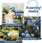 1 Gallon Watering Can, Garden Watering Can Outdoor, Plant Water Can with Removable Long Spout and Stainless Steel Sprinkler Head, Plastic Indoor Watering Cans for Gardening Flower Plants