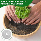 4 Pcs Plant Pot Grids, 11.8 Inch Cuttable Plant Pot Soil Covers Protectors Indoor Outdoor Plants Pots Soil Guard for Garden Plants Protector Ring for Landscaping