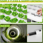 SPECILITE Hydroponics Growing System with Wheels, 3-Tier 108 Plant Sites Food-Grade PVC-U Pipes Gardening Kit for Leafy Vegetables, Lettuce, Herbs, with Water Pump, Indoor, Outdoor