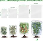 Garden Mesh Netting with Drawstring,Plants Cover Protection from Anti Birds,Bugs,Cicadas,and Insects-Pest Barrier Bag for Blueberry Bushes,Citrus,Tomatoes,Vegetables,Fruit Tree and Orange