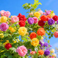 Mix Climbing Rose Seeds for Planting, 300pcs Rare Perennial Climbing Rose Flower Seeds Ground Cover Flowers Plants, Heirloom Non-GMO Hummingbirds Pollinate Flowers for Home Garden Outdoors