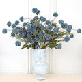 12Pcs Fake Kiku Flowers, Artificial Small Chrysanthemum Balls with Stems, Faux Silk Mini Pompon Mums for Vase Floral Arrangement DIY Bouquets Wedding Party Table Centerpieces Home Decor (No Vase)