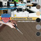 Shade&Beyond Customized Size 5' X 19' Shade Cloth with Grommets, 90% UV Protection UV Protection Mesh Tarp Sun Screens for Patio GN01, Mocha