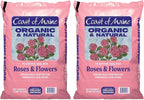 Coast of Maine Organic & Natural Planting Soil for Roses & Flowers - Premium Garden Soil w/Composted Manure, Sphagnum Peat Moss for Multi Use In Ground & Containers - Enhanced Drainage (20 Qt)