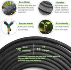 2-PACK 10 FT 1/2" Soaker Hose Slow Release Tree Watering Ring, Automatic Drip Irrigation Watering System, Tree Soaker Ring Hose Great for Deep Root Watering for Trees and Shrubs