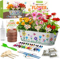 PLANTMEW Paint & Plant Flower Growing Kit for Kids - Fun Kids Gardening Set - Unique Birthday, Crafts & Arts, Gardening Gifts for Girls & Boys, Ages 5, 6, 7, 8-12 Years Old, Easter Gifts for Girls