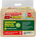 EZ Straw Seeding Mulch with Tack - Biodegradable Processed Straw, 1 cu. ft. Bale (Covers 250 sq. ft.)
