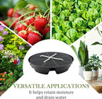 5-Pack 12" Self Watering Pots for Indoor Plants, Plastic Plant Saucer, Bottom Plant Water Catcher Tray, Indoor/Outdoor Greenhouse Garden Auto-Irrigation System for 5 Gallon Fabric Grow Bag