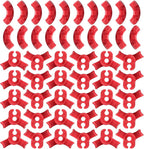 50 Pcs Plant Training Clips, Adjustable Low-Stress Training Plant Clips, Reusable 90-Degree Bendies Folder to Bend for Tomatoes Cucumbers Beans Climbing Plants in Indoor Outdoor Gardens (Red)