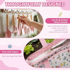 Cossy Kids Gardening Set, 13PCS Garden Tool Kit for Kids and Toddlers Boys Girls, Includes Tote Bag, Watering Can, Shovels, Rake, Kids Gardening Gloves, Apron and More, Pink