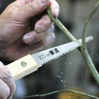 KAKURI Bonsai Saw Folding 4" for Bonsai and Ikebana Cutting, Japanese Pull Saw Razor Sharp Japanese Steel Blade, Mini Pocket Bonsai Pruning Saw for Branch, Foldable Wood Handle, Made in JAPAN