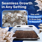 Surfin' Spores CVG Mushroom Substrate | Dry Bulk Substrate for Mushroom Growing | Makes 40 lbs of Pasteurized Substrate | Perfect for Monotub Grows | Coco Coir, Vermiculite, Gypsum