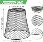 10 Pcs Garden Chicken Wire Plant Covers, 11x11Inch Metal Wire Garden Cloches Chicken Wire Cloche Plant Protector Heavy Duty Garden Plant Cloche for Keeping Bunnies Chicken Squirrels Birds Other Out