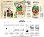 SuperMoss (90410) Terrarium Jar DIY Kit – Build Your Own Mini Garden in a Jar, Idea for Budding Gardeners, Creative Kids & Plant Lovers of All Ages, 32oz, Laguna