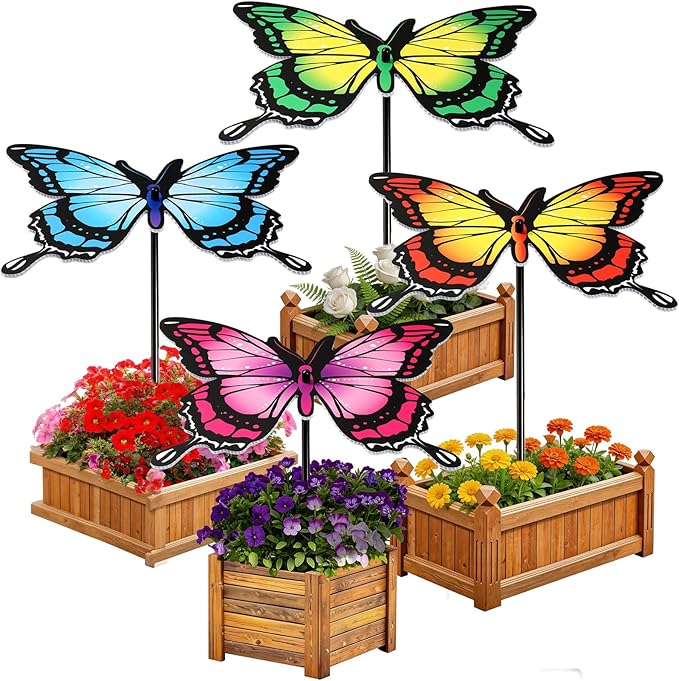4 Pack Corrugated Plastic Plant Umbrellas for Outdoor Plants 12 Inch Garden Plant Shade Cover Hot Sun Animal Plants Umbrella for Patio, Potted Plant and Garden Beds Decor