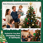 51" Christmas Tree Watering Funnel with Hose of Plastic Longer Christmas Tree Watering Device, Xmas Plant Watering Tool for Indoor Plants Spill-Free, Adjustable 3-Section Design