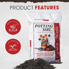 Michigan Peat Garden Magic General Purpose Potting Soil Mix for Indoor Outdoor Planter Container Plant Flower Gardening, 20 Pound Bag (6 Pack)