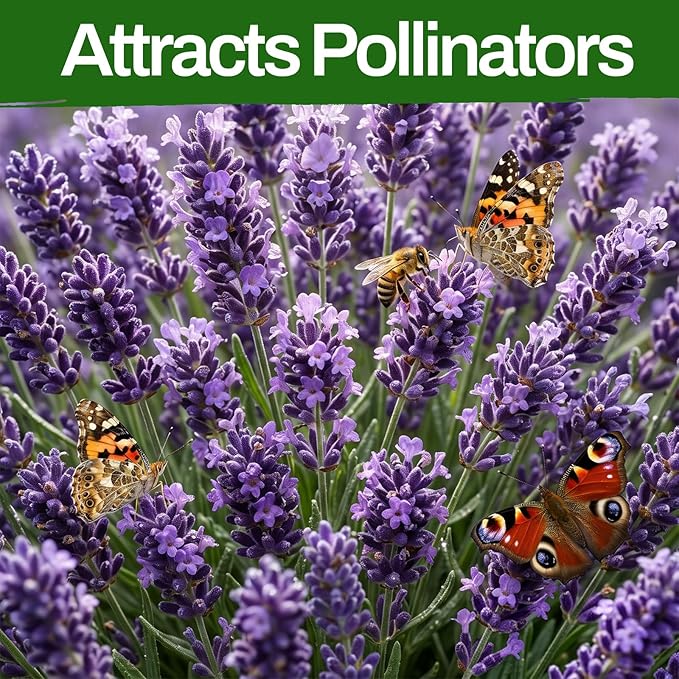 LUOJIBIE Lavender Seeds, 20000+ Seeds Bulk Pack, 2026 Lavender Seeds for Planting Outdoor, High Germination Non-GMO, Wildflower Seeds for Planting Indoor Outdoor, Open Pollinated