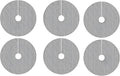 6 Pcs Black Plastic Grids For Plant Pots, 15.7 In Cuttable Soil Cover Protectors