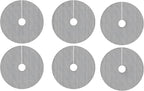6 Pcs Black Plastic Grids For Plant Pots, 15.7 In Cuttable Soil Cover Protectors
