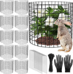 10 Pack Plant Protector from Animals, 13x12 inch Wire Plant Cages Mesh Plant Cage Garden Plant Protector, Sturdy Bunny Barricades Chicken Wire Cloche Plant Protectors for Keeping Bunny Animals Out
