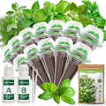 12-Pod Gourmet Herb Seed Kit Compatible with All Hydroponics, 7 Pack Varieties - Basil, Parsley, Thyme, Mint, Cilantro, Dill, Oregano - Universal Seed Starter Pods Easy to Grow, High Germination