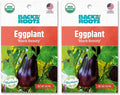 Back to the Roots - 100% Organic Seed Packet - Eggplant 'Black Beauty' 140mg (Pack of 2)