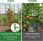 CEWOR Tomato Cage - 3 Pack Tomato Cages for Garden, Up to 51.2" Tall Tomato Trellis Plant Support Garden Stakes, Adjustable Vegetables Structures for Pots, Raised Garden Bed, Climbing Plants Outdoor