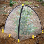 PURPLE STAR 1N 28 x28 x 33 Inch Insect Barrier Plant Tent Cover-Pest Guard Cover-Bird Barrier Netting Mesh with Stakes for Protect Plants Fruits Flower from Insect Bird Eating (1, M)