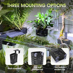 4 PCS Upgraded Aquarium Plant Holder, Adjustable thickness height Fish Tank Plant Holder with 4 Extension Hooks and 4 Suction Cups for Fish Tank Aquaponic Plant Cultivation