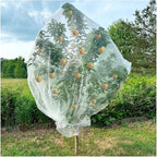 2Pcs Large Bird Barrier Netting Mesh, 7.9 * 6 FT Garden Netting with Zipper and Drawcord, Fruit Tree Covers to Protect Fruit from for Fruit Trees