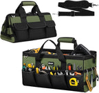 UUP Heavy Duty Tool Bag 20-Inch, Extra Large 16-Pocket Portable Empty Tool Box Organizer Storage, Toolbox Organization, Soft Handle Carrying Toolbag with Zipper, Father Dad Men Mechanic Birthday Gift
