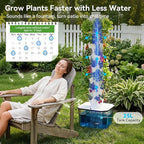 BAOSHISHAN Vertical Hydroponic Garden Tower, 40 Pods 8 Tiers Hydroponics Tower Outdoor, Vertical Hydroponic System with Water Pump for Vegetable Herb Fruit