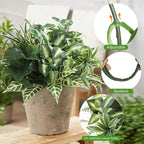 Artificial Greenery Plants, Large Bunches Outside Faux Plants for Outdoor Decor - UV Resistant Fake Plant for Planters, Realistic Fake Greenery Bushes for Garden Patio Front Porch Yard Decor