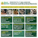 Organic Plant Food with Beneficial Microbes, Fast Acting Vegan Fertilizer for Vegetable Garden, Outdoor & Indoor Plant Fertilizer, Miracle Growth for Plants Concentrated 250GR Makes 60 Gallons