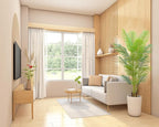 6FT Artificial Palm Tree Indoor with White Pot, Realistic Leaves, 15 Trunks Adjustable Branches, Tall Faux Fake Palm Plant, Ideal for Living Room Bedroom Office Home Interior Aesthetic Decor