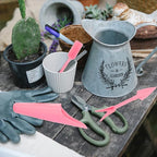 Toyvian Succulent Planting Tools Garden Gadgets Set with 5 Pink Hand Tools for Indoor and Outdoor Gardening, Bonsai and Planting Supplies for Home Garden Care