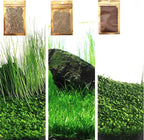 3 Aquarium Plants Set, (0.36ozTiny+0.36oz Long+0.36oz Short) Fresh Water Replacement for artificial, not Plastic, 3 types (0.36ozTiny+0.36oz Long+0.36oz Short) 28ABC, Green