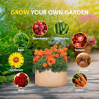 iPower Plant Grow Bag 3 Gallon 6-Pack Heavy Duty Fabric Pots, 300g Thick Nonwoven Fabric Containers Aeration with Nylon Handles, for Planting Vegetables, Fruits, Flowers,Tan 2024 Version