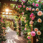 350+ Climbing Rose Seeds - Heirloom Non-GMO Climbing Flower Seeds for Captivating Garden Blooms - Perennial Shrub Flowers, Perfect for Spring and Fall Planting, Great Gardening Gift