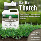 Turf Titan Thatch Buster Lawn Aerator & Grass Dethatcher (1 Gallon) – All-Natural Liquid Soil Loosener & Conditioner for Green Grass – Healthy Soil in 45 Days – Covers Up to 24,000 Sq Ft