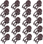 Plant Support Clips Reusable Garden Clips,100Pcs Medium Plant Clips,Tomato Support Clips,for Climbing Plants,Outdoor,Indoor Plants,Flowers,Stems,Vines Holding Clips (Brown)